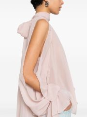 NALA TOP - Scarf Top (Black) - Image 5