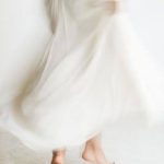 CALLA SKIRT - Ruched Waist Maxi Skirt (White)